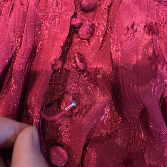 NWT FREE PEOPLE cha cha silky maroon maxi dress size medium - Picture 10 of 15